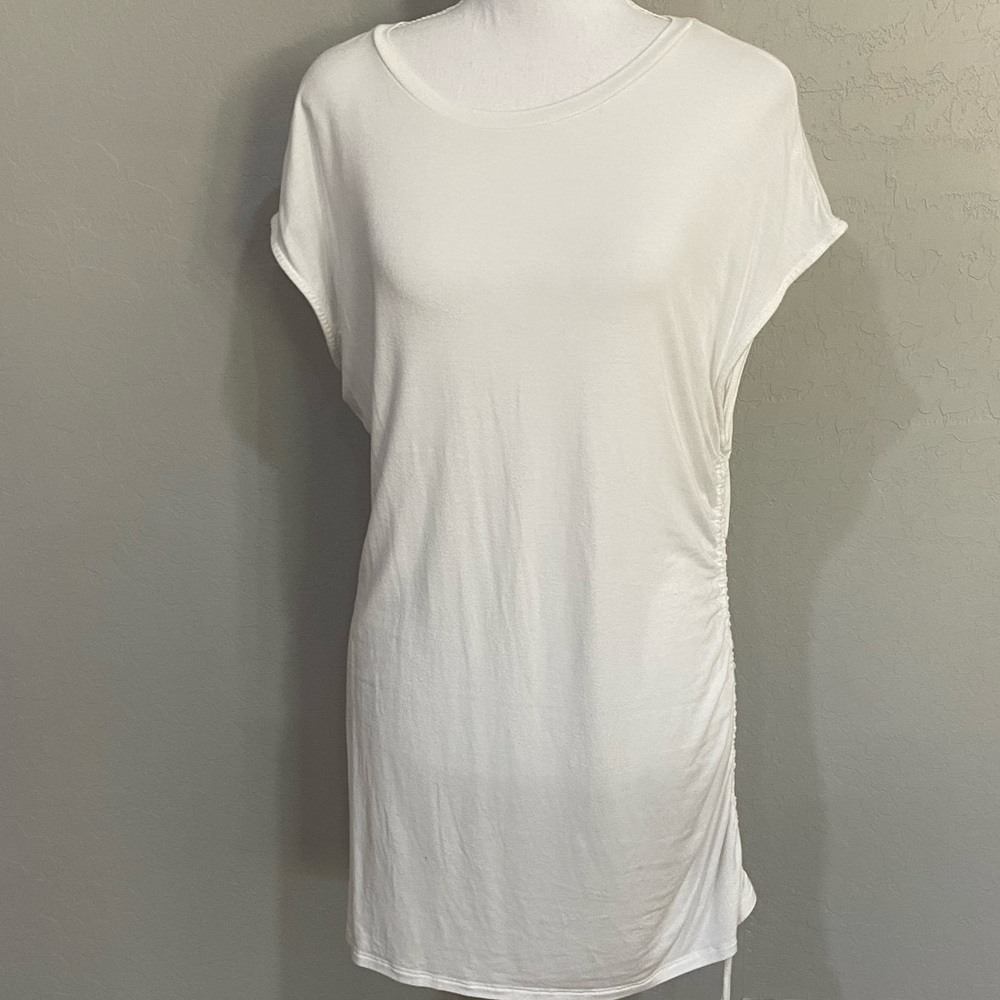 NWOT Banana Republic Ruched Short Sleeve Top L